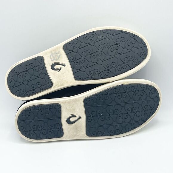 OluKai Pehuea Pa’i Black Slip On Sneakers - Women’s US size 8 EU 38 - Picture 10 of 11